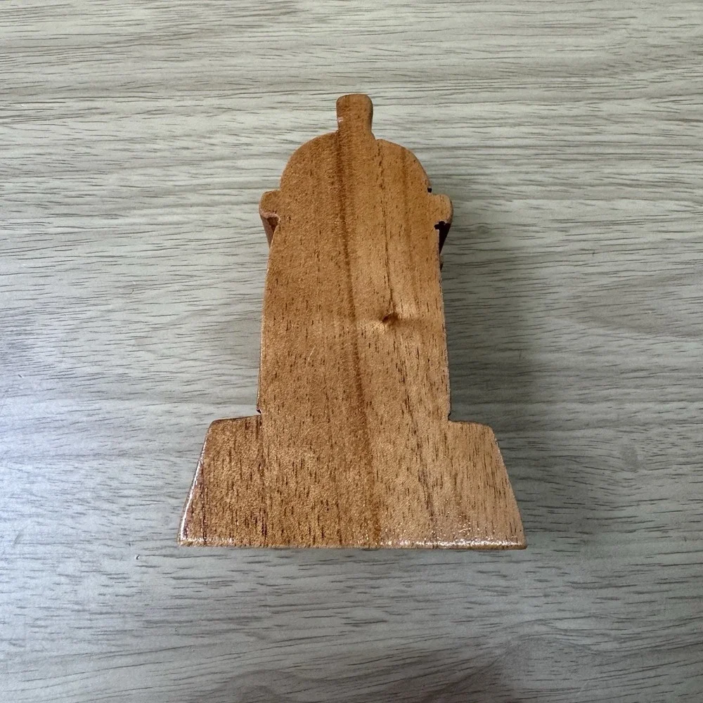 Handcrafted Wooden Lighthouse Shape Secret Jewelry Puzzle Box 4.5